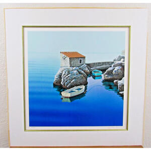 Frane Mlinar Signed Serigraph "Autumn Morning" 120/295 Unframed on Core Board